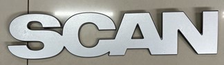 Эмблема надпись "SCAN" Scania 6 серия 1937927 (уценка, царапины незначительные)