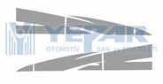 Эмблема наклейка "2521" MB на кабины 381/389/641/649 на две стороны 14 предметов