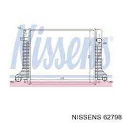 Радиатор охлаждения MB Atego 570*520*42 