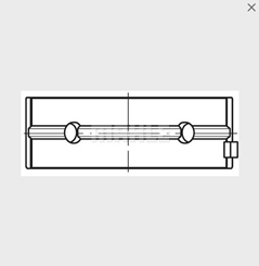 Вкладыш коренной MB OM457/460 (0,25MM, пара)