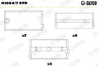 Вкладыши коренные к-т STD HL7 \RVI R/AE 310/340/385/420