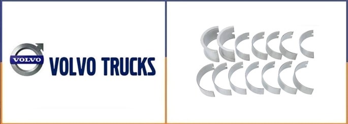 Вкладыши распредвала пара Volvo Fh/Fm/Magnum/Premium/Kerax