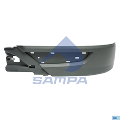 Юбка бампера левая H=195 MB Actros MP3 A9438851625 / 1810 0557